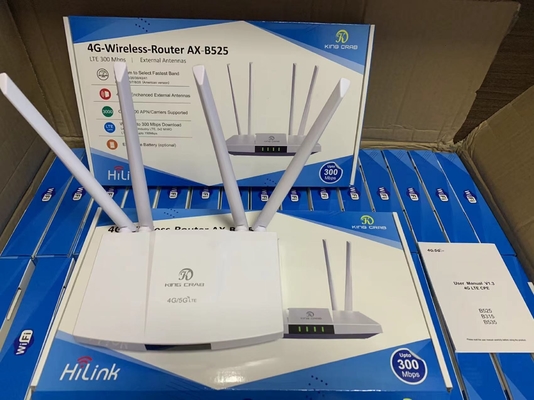 شراء B525 Battery 4 External Antennas 300mbps مفتوح 4G CPE WI-FI Router online manufacture