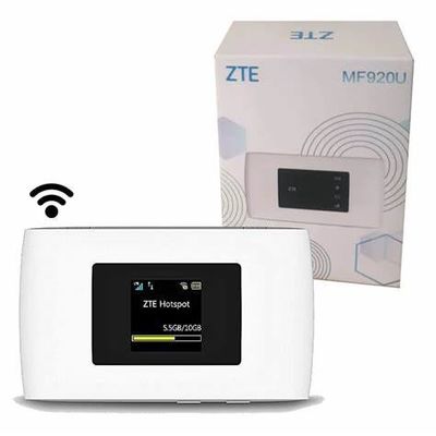 راوتر 4G LTE Wi-Fi ZTE MF920U D680 Route Rmakita Router Power Backup