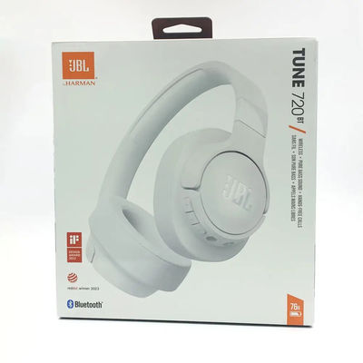 JBL TUNE 720BT سماعة رأس لاسلكية مفتوحة الأذن بتقنية البلوتوث، تأثيرات صوتية منخفضة التردد، مؤشر LED لانخفاض البطارية، قدرة تحمل عالية للموسيقى والألعاب